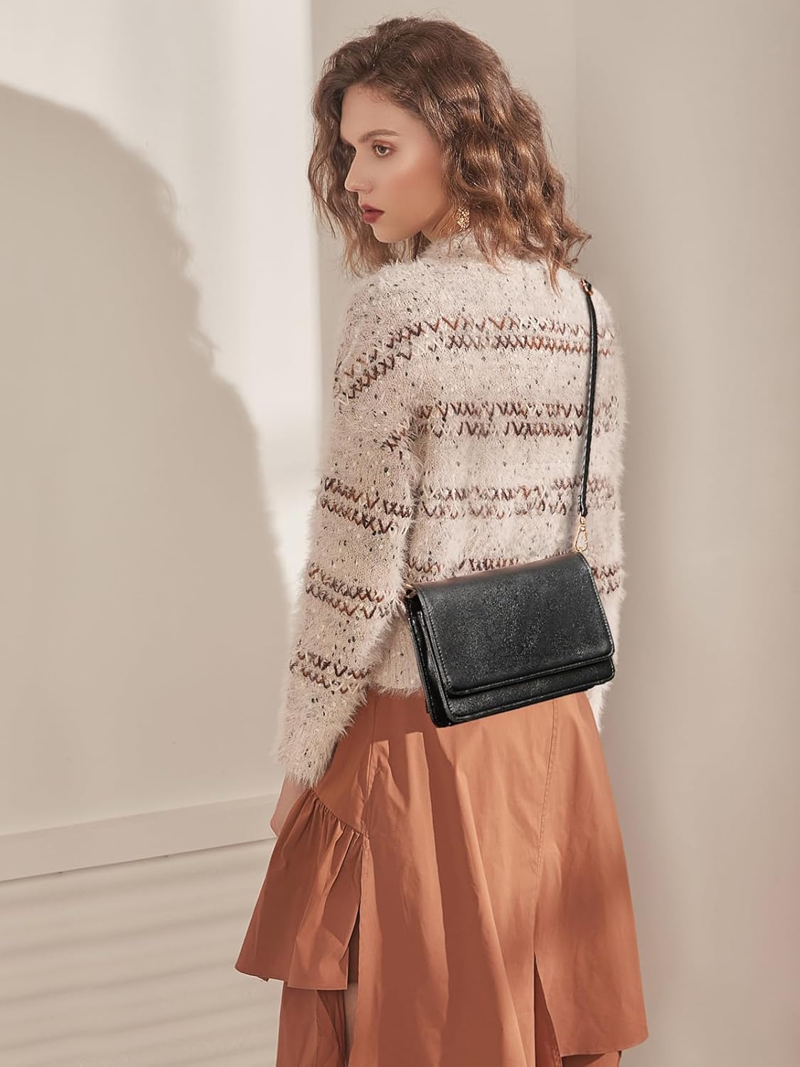 BROMEN Crossbody Bags for Women Small Cell Phone Shoulder Bag Wristlet Wallet Clutch Purse - Image 2