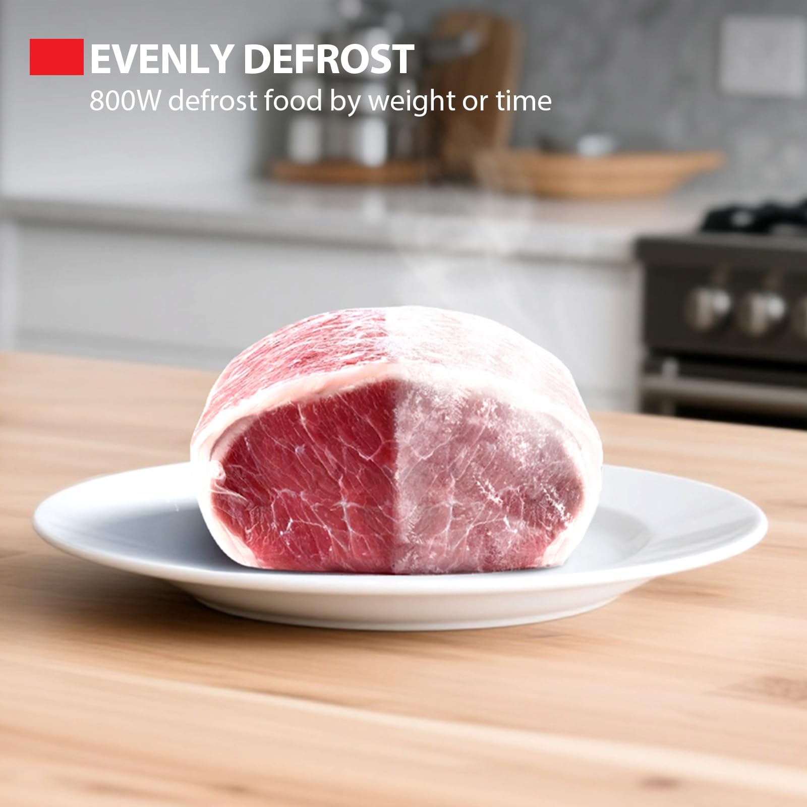 Toshiba Black Microwave 20 Liter Digital 800W Microwave Oven with 1000W Grill, Combination compact with 5 Power Levels, 8 Auto Menus, Grill, Combi, Digital Clock, Mirror Door Finish, MW3-AG20PF(MB) - 5