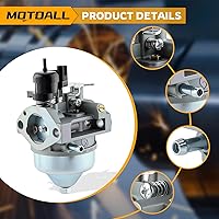 Vista 4 de MOTOALL Carburador 16100-Z1L-854 para motores Honda 16100-Z8B-841 GCV160A0 GCV160LA GCV160LA0 HRR216 con kit de juntas de filtro de aire de bujía