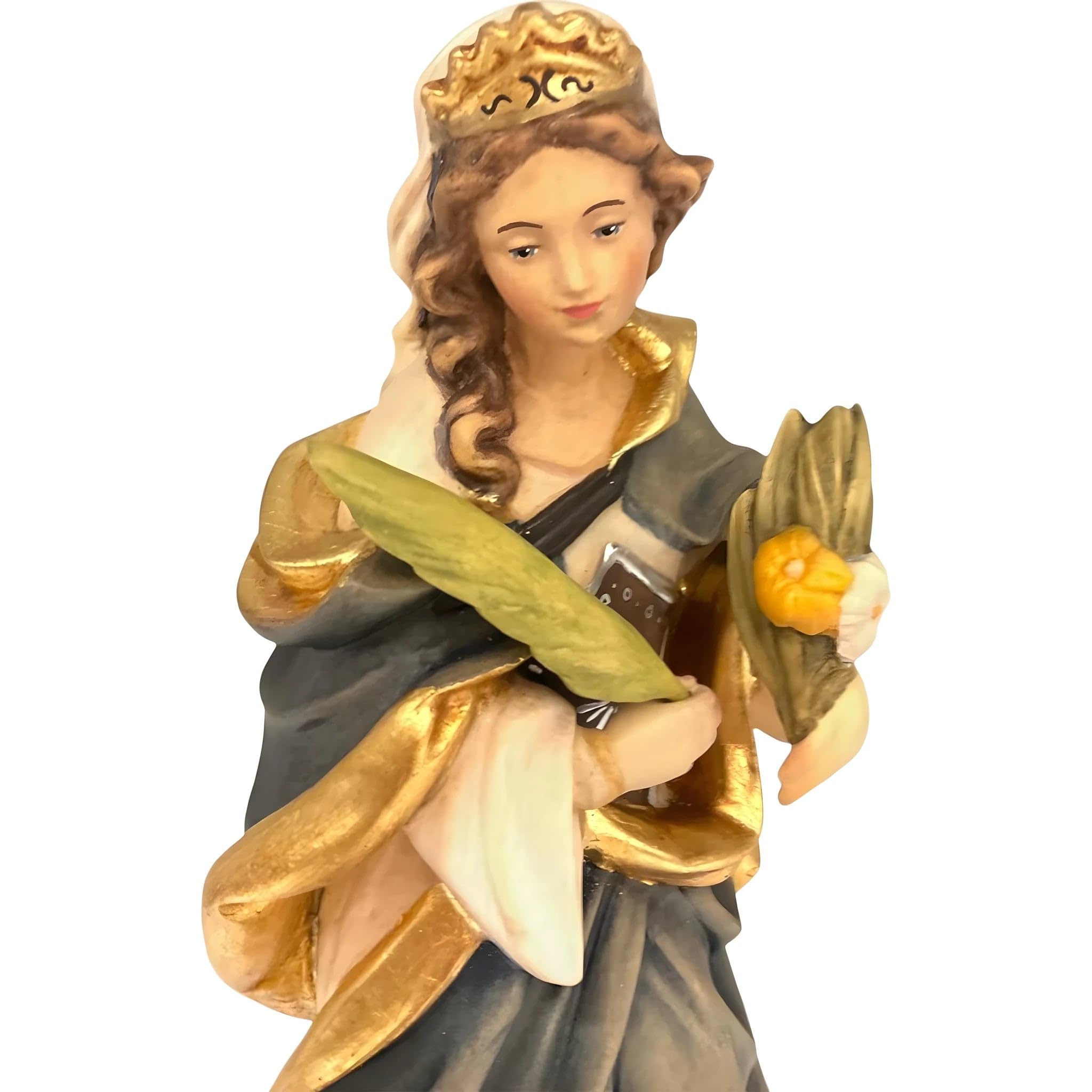 Dolfi | Santa Veronica: Życie wiary i tajemnicy 60 cm | Ręcznie barwione drewno w Val Gardena | Figurka szopki
