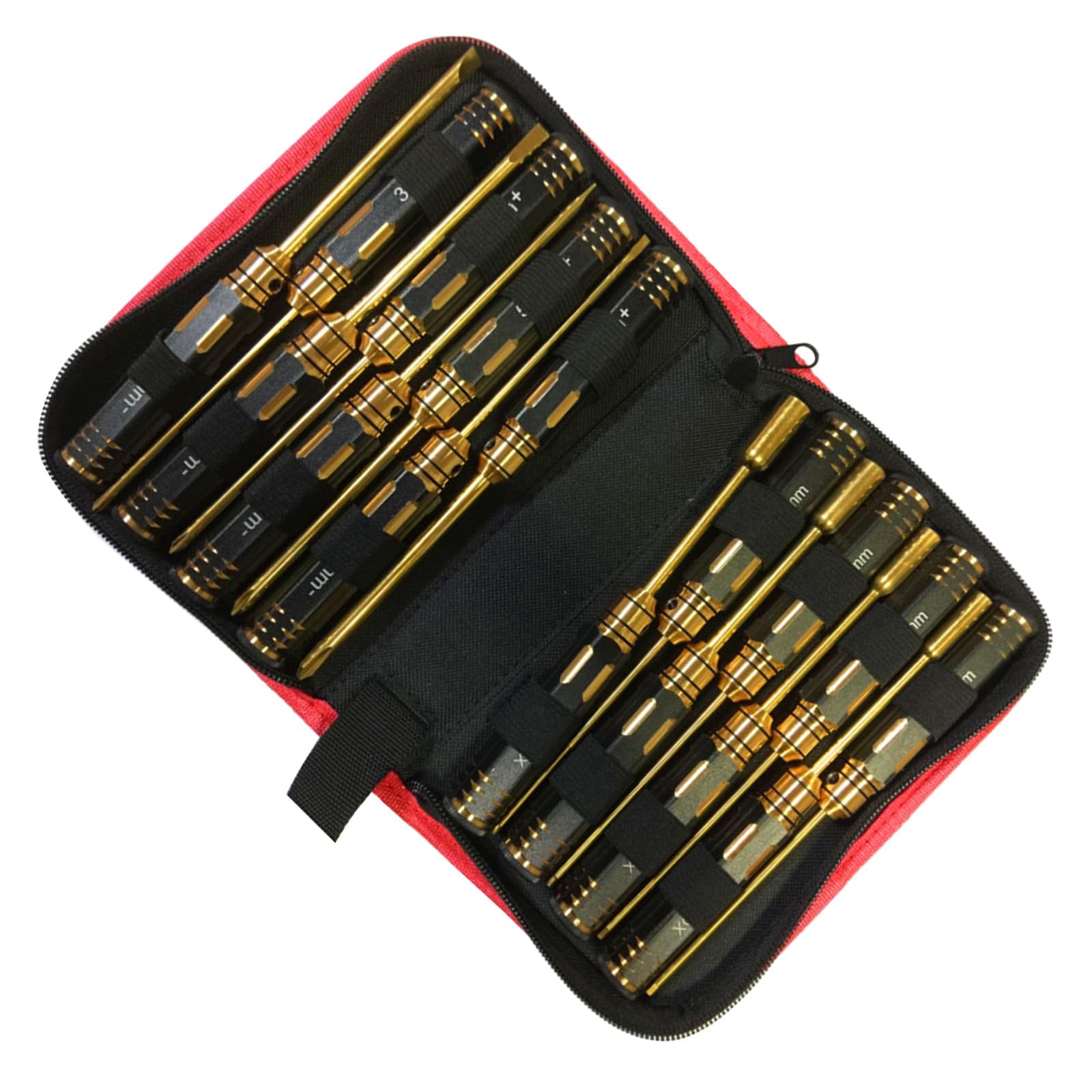 Crffz 16 Piece Tool Kit 4Pcs / Set Screwdriver Hexagon Spanner Screwdriver Workshop Hand Tool Wrench Maintenance Tool For Remote Car Professional Repair Kits