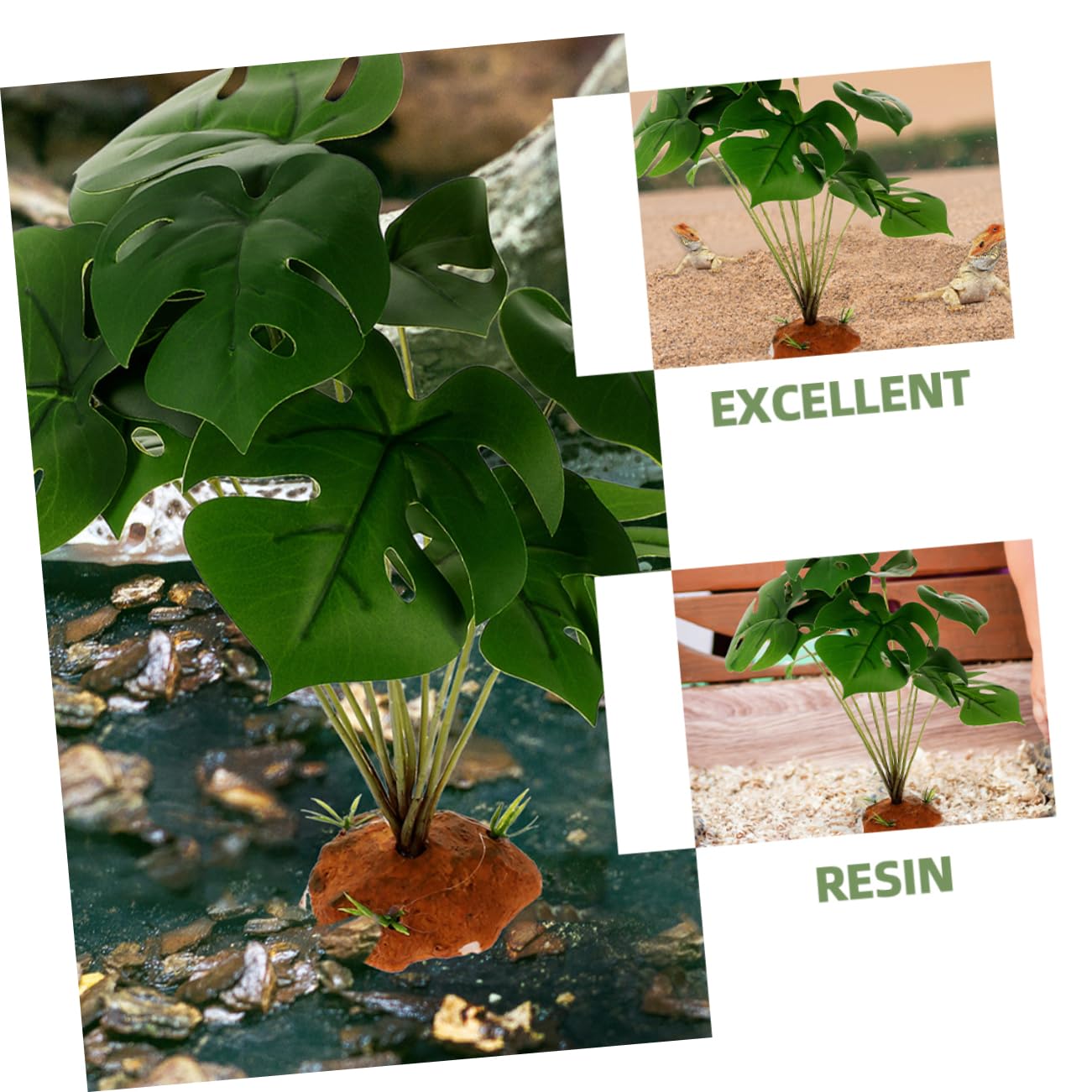 SUPVOX 5pezzi Decorative Per Terrario e Serbatoio Rettile Habitat Simulato Decorazione Per Accessorio Per e Rettili Realistico