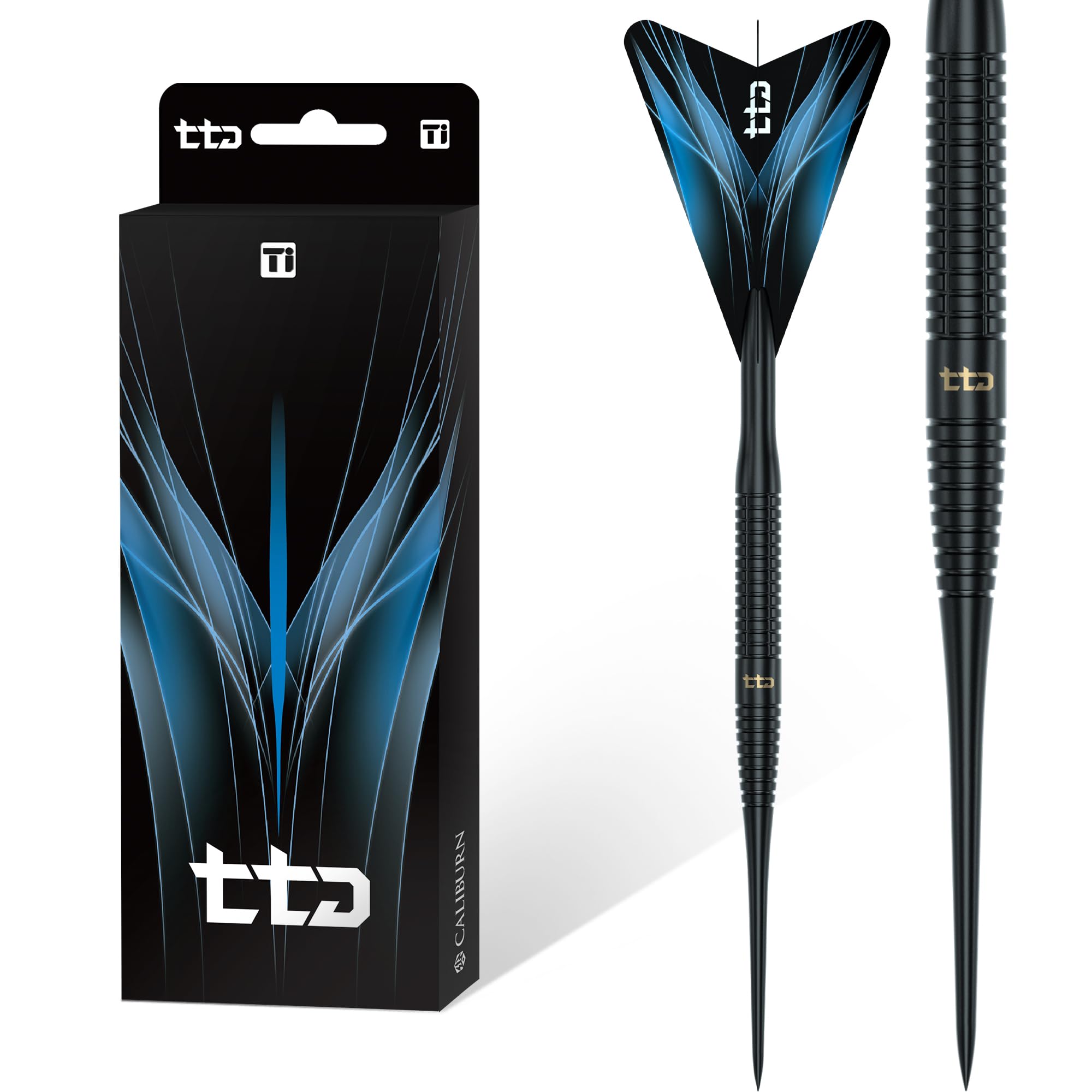Caliburn | TTD | Titanium | Steel Tip Darts | Multiple Weights | 5g - 7g (T3 - Black, 7 Grams)