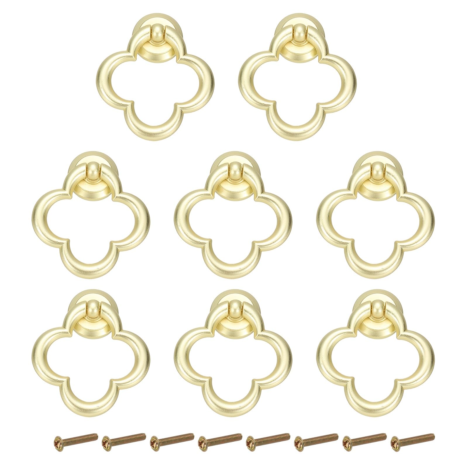 PATIKIL 8Pack Drawer Ring Pull Handles