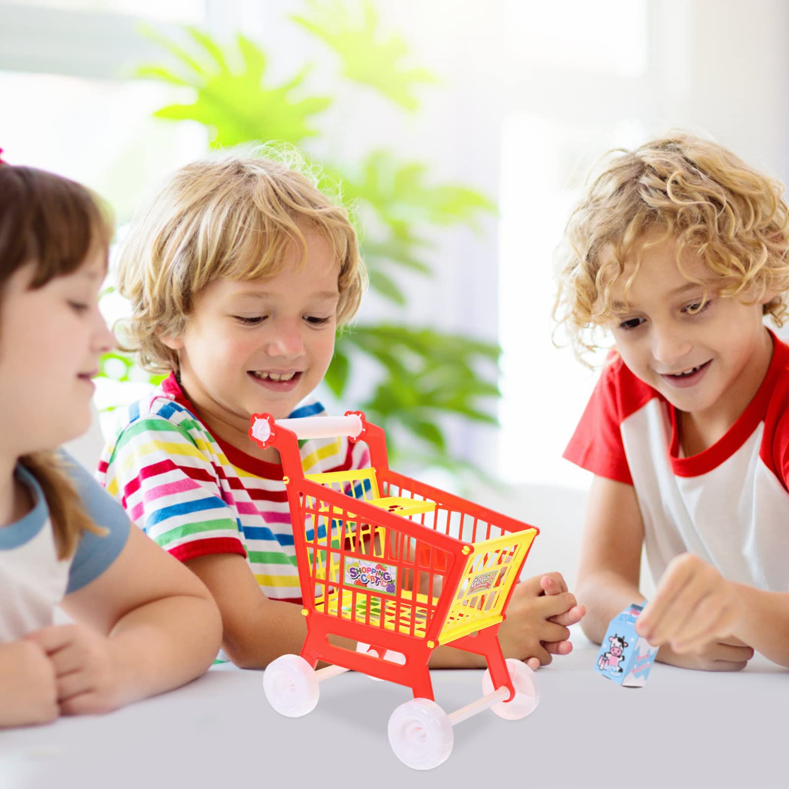 Alasum 1 Set with Play Small Shop Educational Funny Grocery Toy Interesting Food Kid Supermarket Toys Plaything Shopping Cart and Fake for Early Toddlers Fruit Kids Children Tey Child