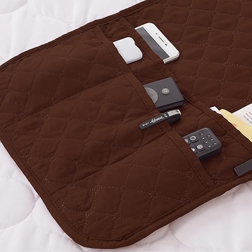 Miniatura 2 de Organizador de sillón para sofá, soporte de control remoto, antideslizante, impermeable, organizador de reposabrazos con 4 bolsillos, para sofá,
