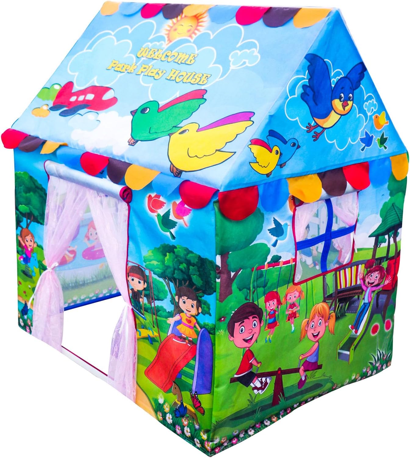 LittleStar Hut Type Learning & Play Tent House for Kid's (Park Play)