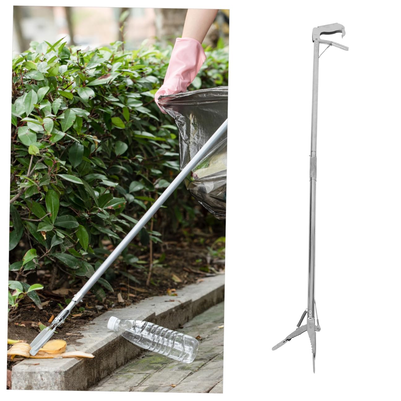 Hochleistungs Greiferclip aus Edelstahl mit Faltbarem Design für Einfache Greifhilfe bei Senioren zur Mühelosen Gegenstandsaufnahme im Alltag