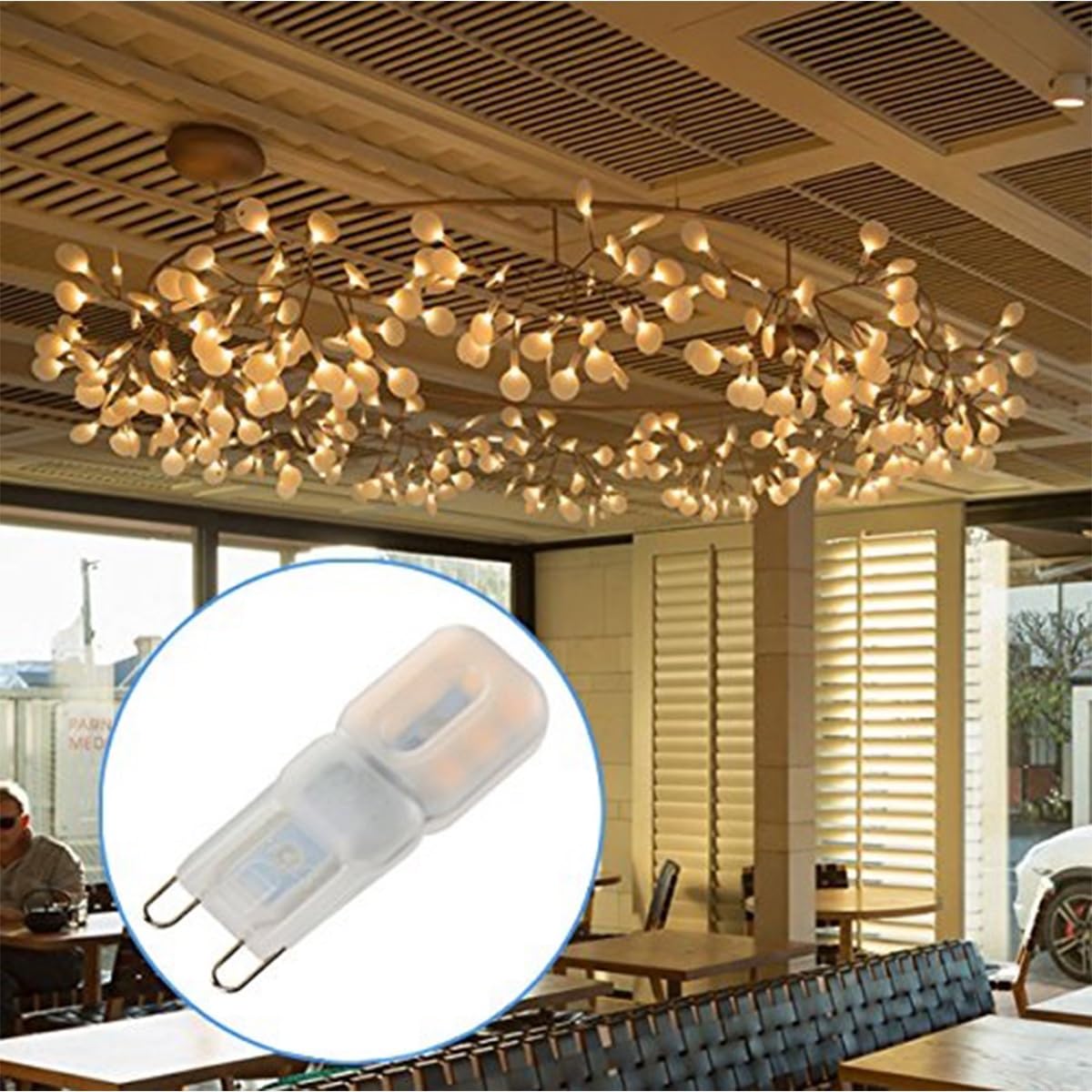 fengyan Casa bombillas, 10 bombillas LED G9 de 5 W, SMD2835, 220-240 V, 2025, for lámparas de araña, color blanco cálido/frío. Familiar Lámpara(Blanco)