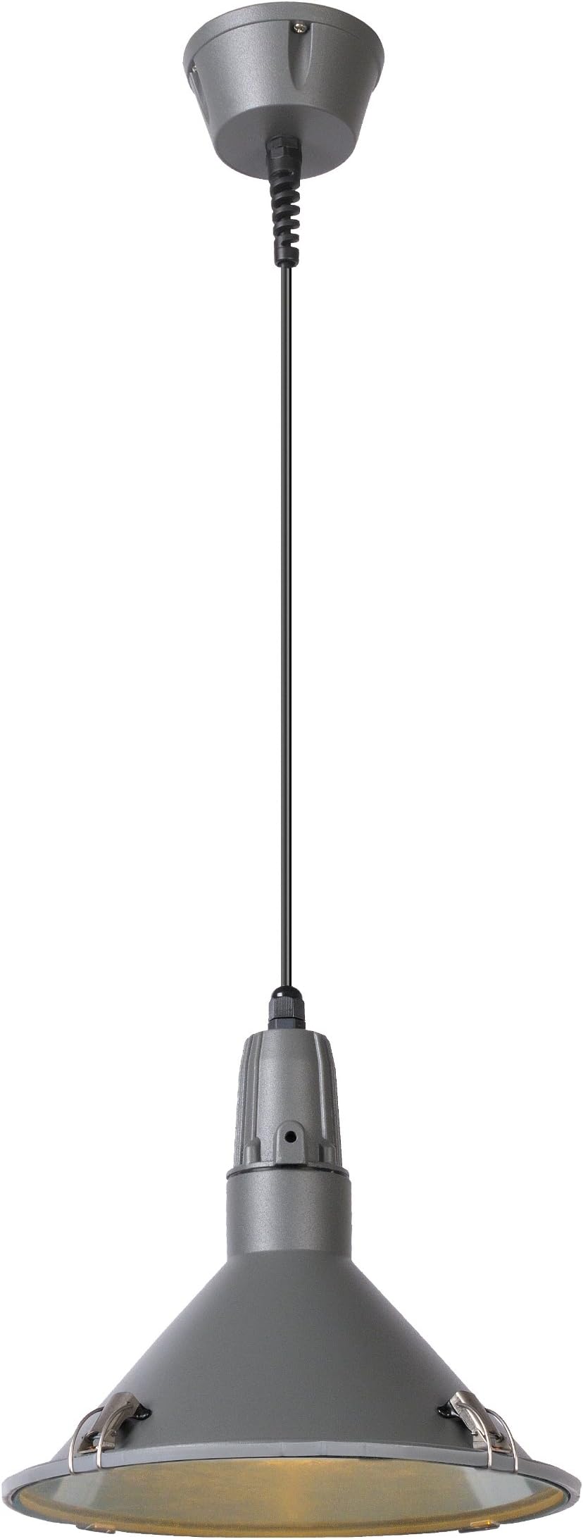Lucide TONGA - Pendant Light Outdoor - Ø 25,5 cm - IP44 - Grey [Energy Class A++]