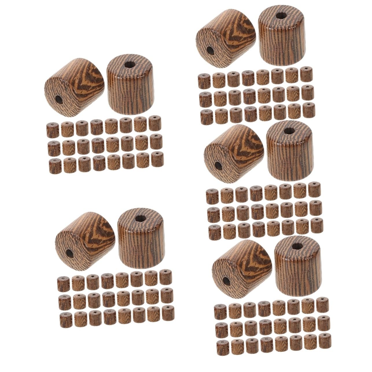 STOBOK 500stücke Natürliche Holzperlen Für Schmuckherstellung Große Zwischenperlen Aus Hochwertigem Hartholz Für Armbänder Halsketten Und Kreative Bastelprojekte