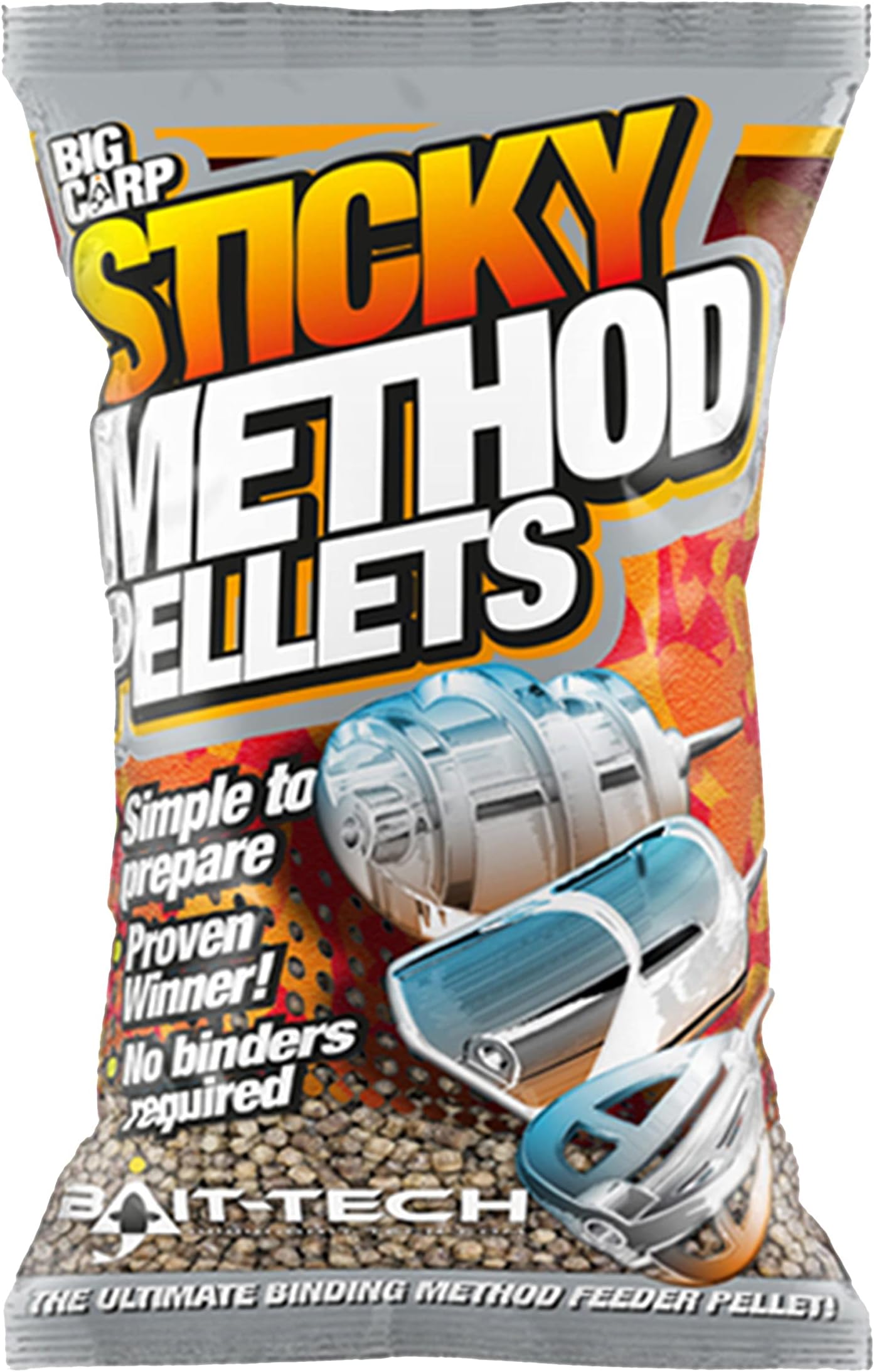 Bait-Tech Sticky Method Pellets Micro Red 800g