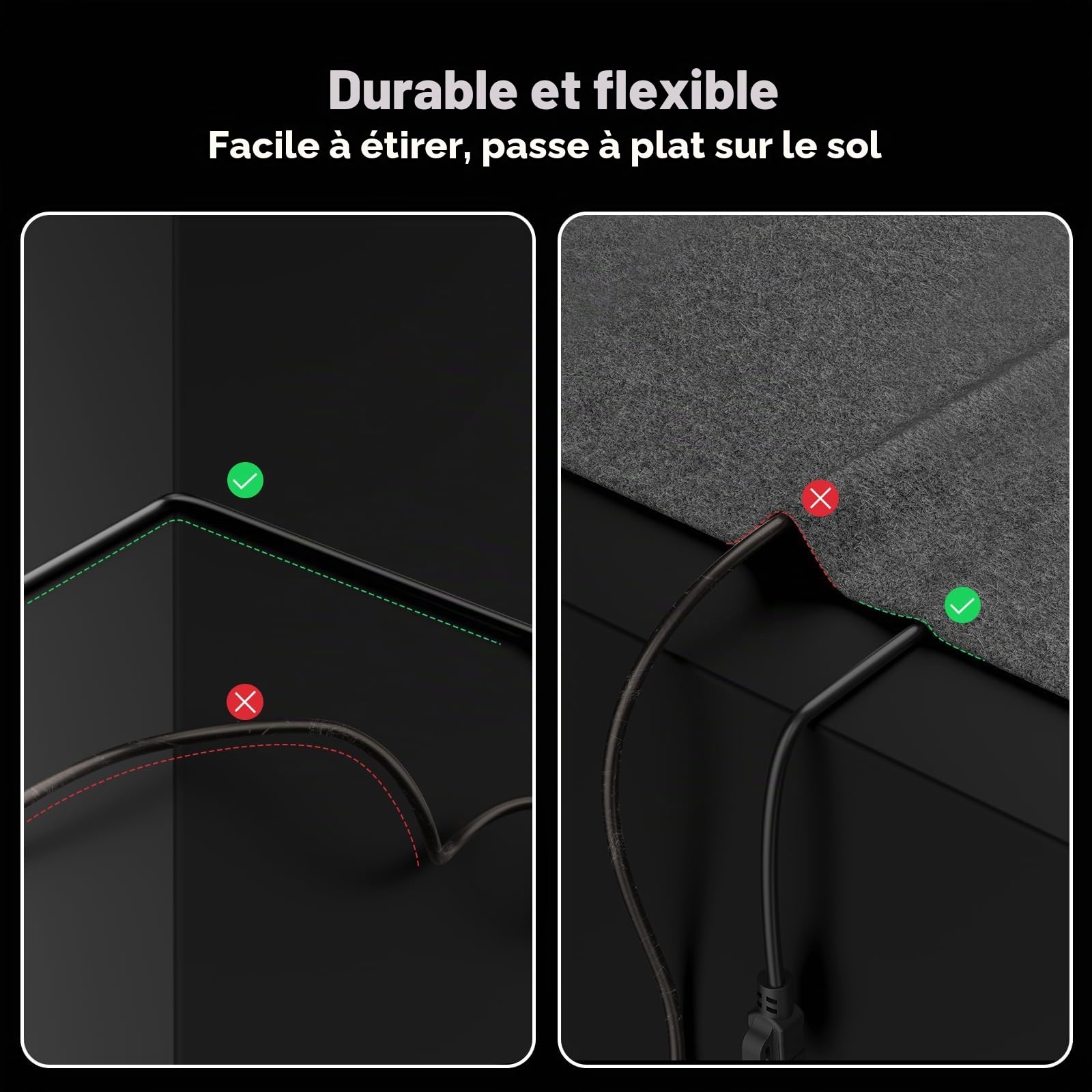 Câble Ethernet Cat 6 Extérieur 50 Mètres, Cuivre Pur, PoE+, Câble Internet à Enfouissement Direct, LLDPE, Résistant Aux UV, Étanche, Câble Réseau Gigabit Ethernet Haut Débit