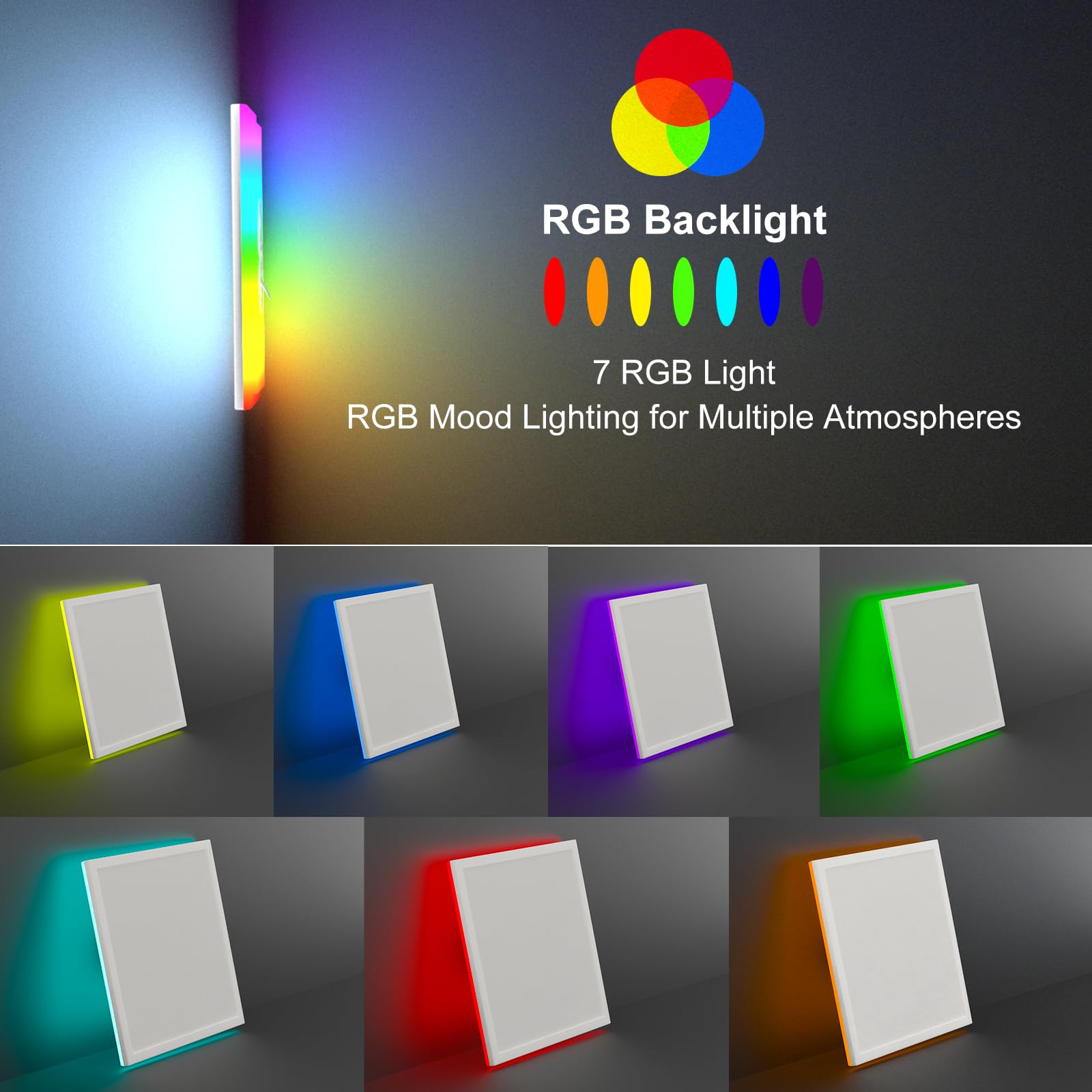 RGB LED plafondlamp dimbaar, Indmird 30W