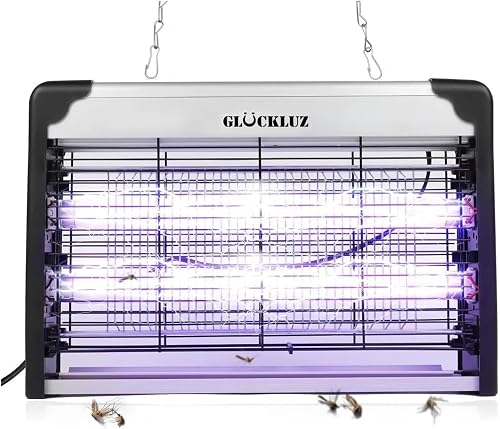 Lampe Anti Moustiques UV 20W Lampe Anti Mouche avec Tub Glückluz
