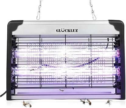 Gl ckluz 20W Electric Fly Zapper, Indoor Powerful Bug & Mosquito Killer Lamp for Home Industrial Insect Control