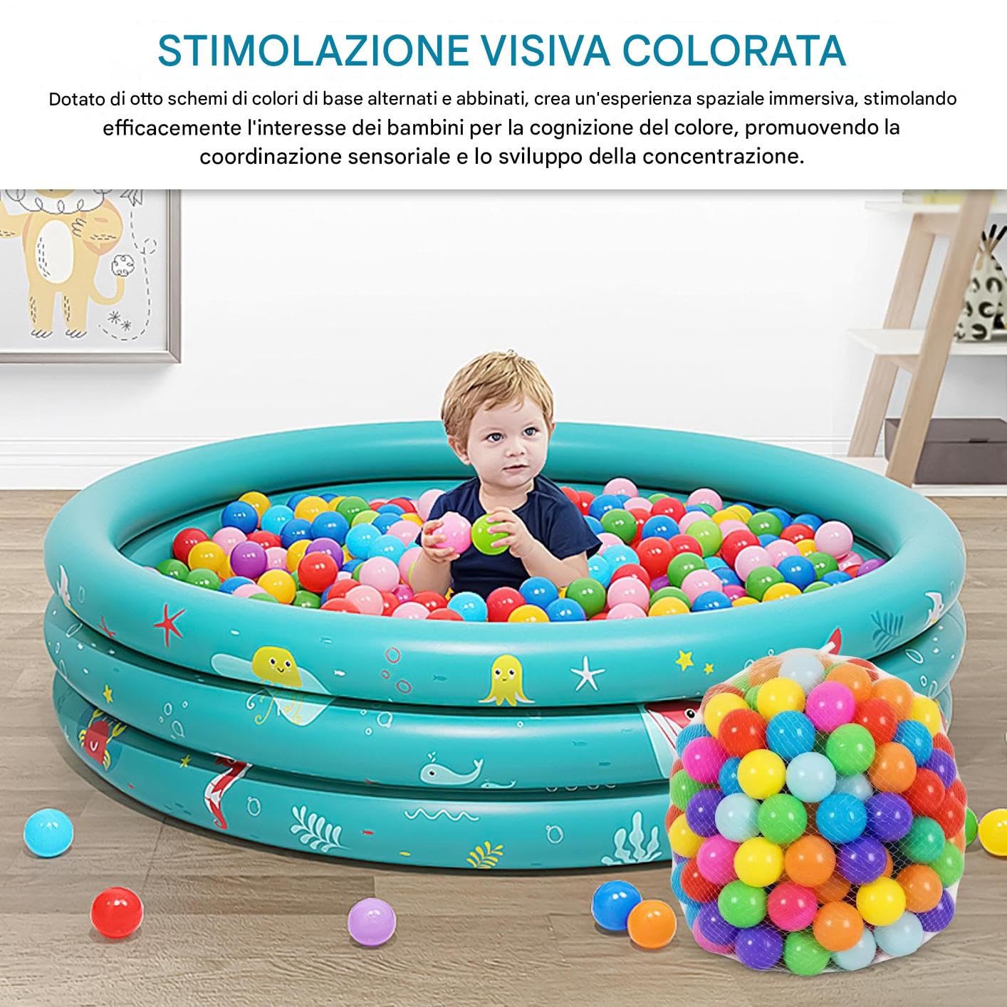 Palline Per Fossa Bambini Allenamento Presa Sensoriale Maschi Femmine | Palline multicolori da piscina Sala Giochi Giochi Asilo Spiaggia Giardino Compleanno Attività Indoor