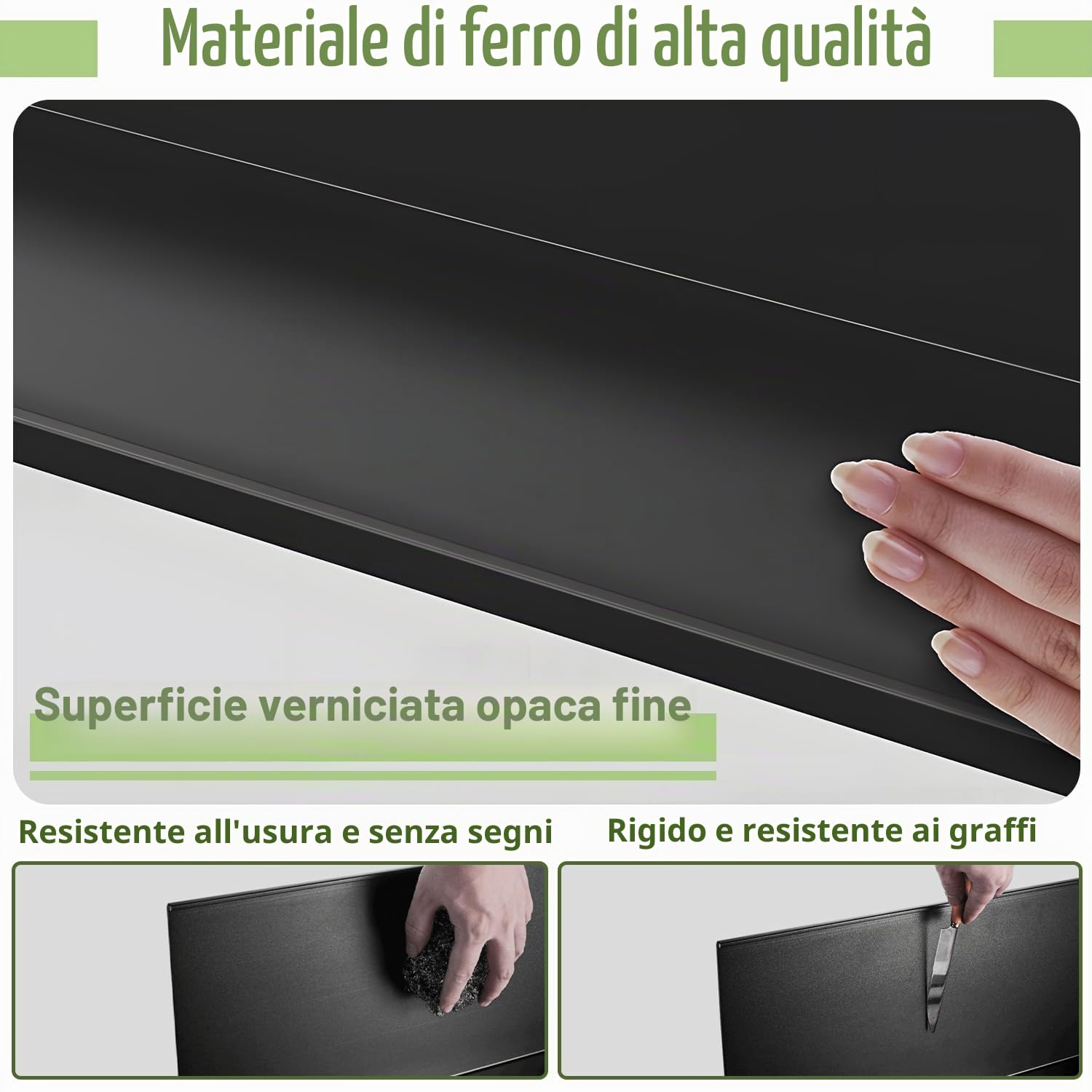 Regali a parete sospesi in metallo simdennr con luci LED, scaffale espositivo a sospensione per soggiorno, cucina, bagno, scaffale espositivo con luci LED integrate, nero, 60 cm