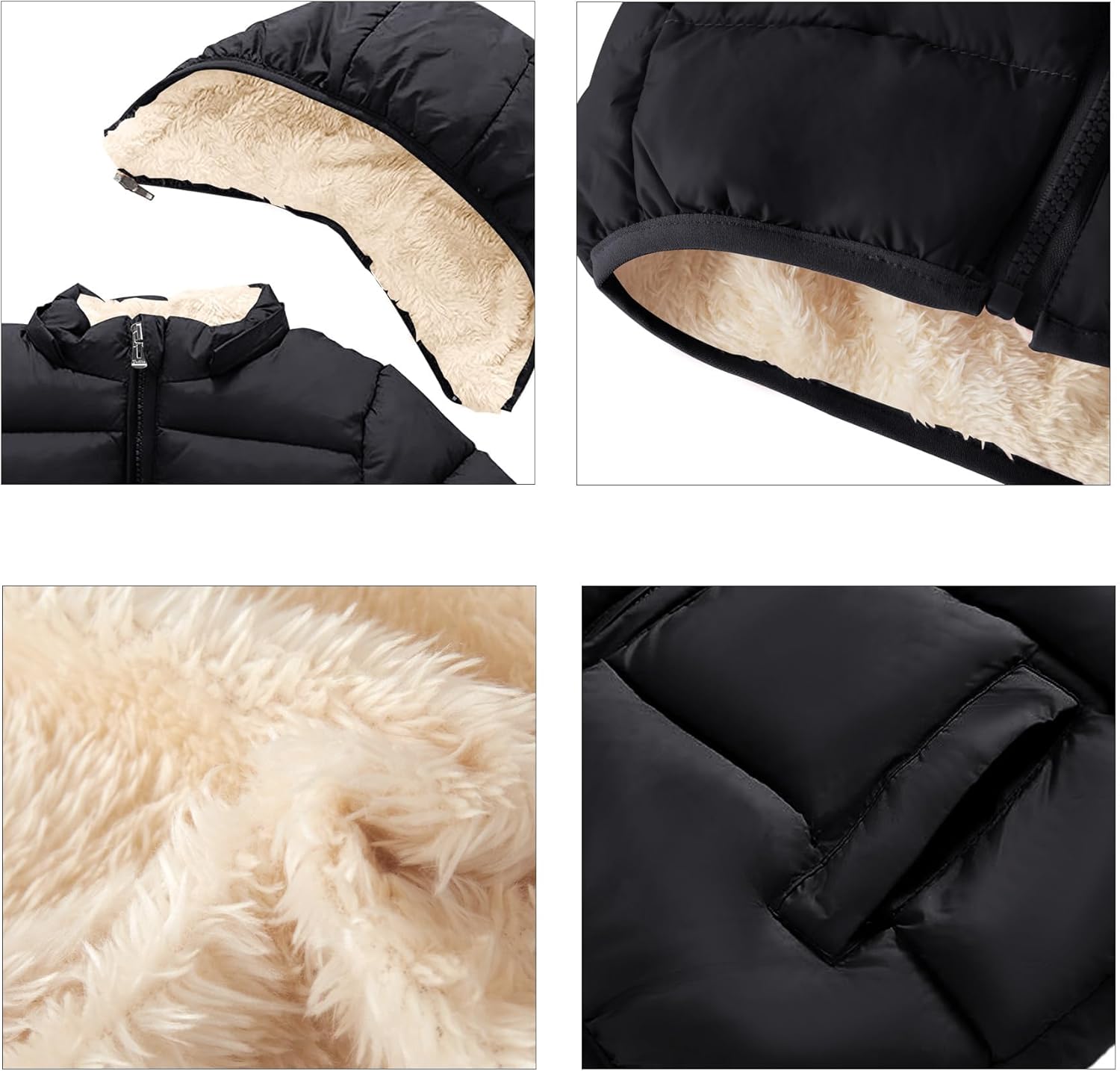 Baby Boys Thicken Winter Coat Toddler Girls Fleece Warm Hooded Jacket Clothes - Image 4