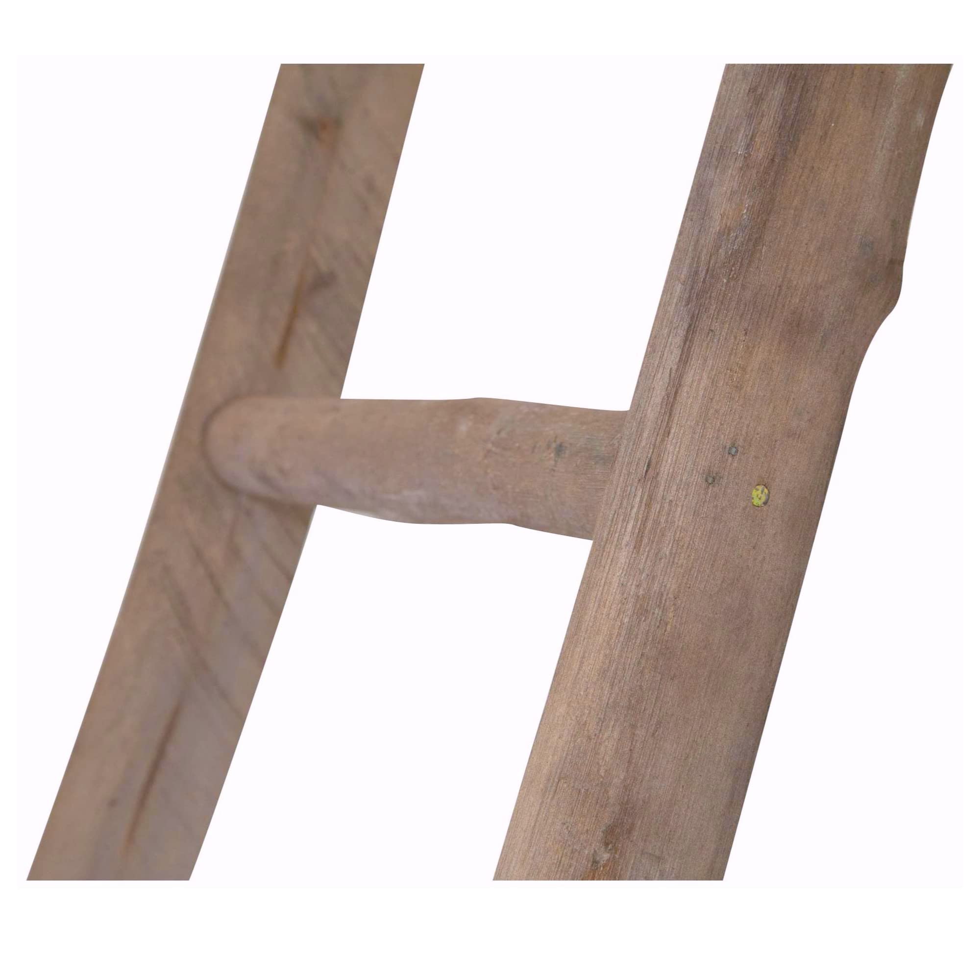 Biscottini Scaletta porta asciugamani bagno 180x8x37 - Scala Decorativa in Legno - Scala portasciugamani - Scaletta legno appendi asciugamani - Portasciugamani da parete Metallo, Bambu