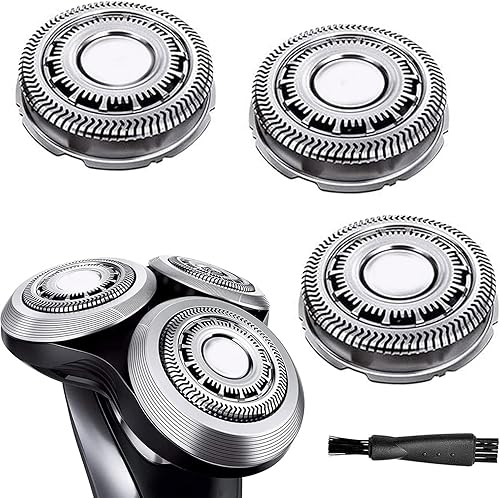 SH9072 Cabezales de repuesto para afeitadoras eléctricas Philips Norelco Series 9000 con cepillo de limpieza para S9311 S9321 S9511 S9531 S9721 y