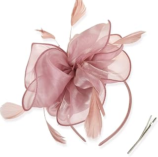 Amazon.co.uk: rose gold fascinators wedding