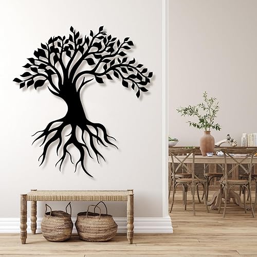 Miniatura 2 de Decoración de pared de árbol de la vida, árbol de la vida, árbol de la vida, decoración de pared de árbol de metal grande, regalo de inauguración de