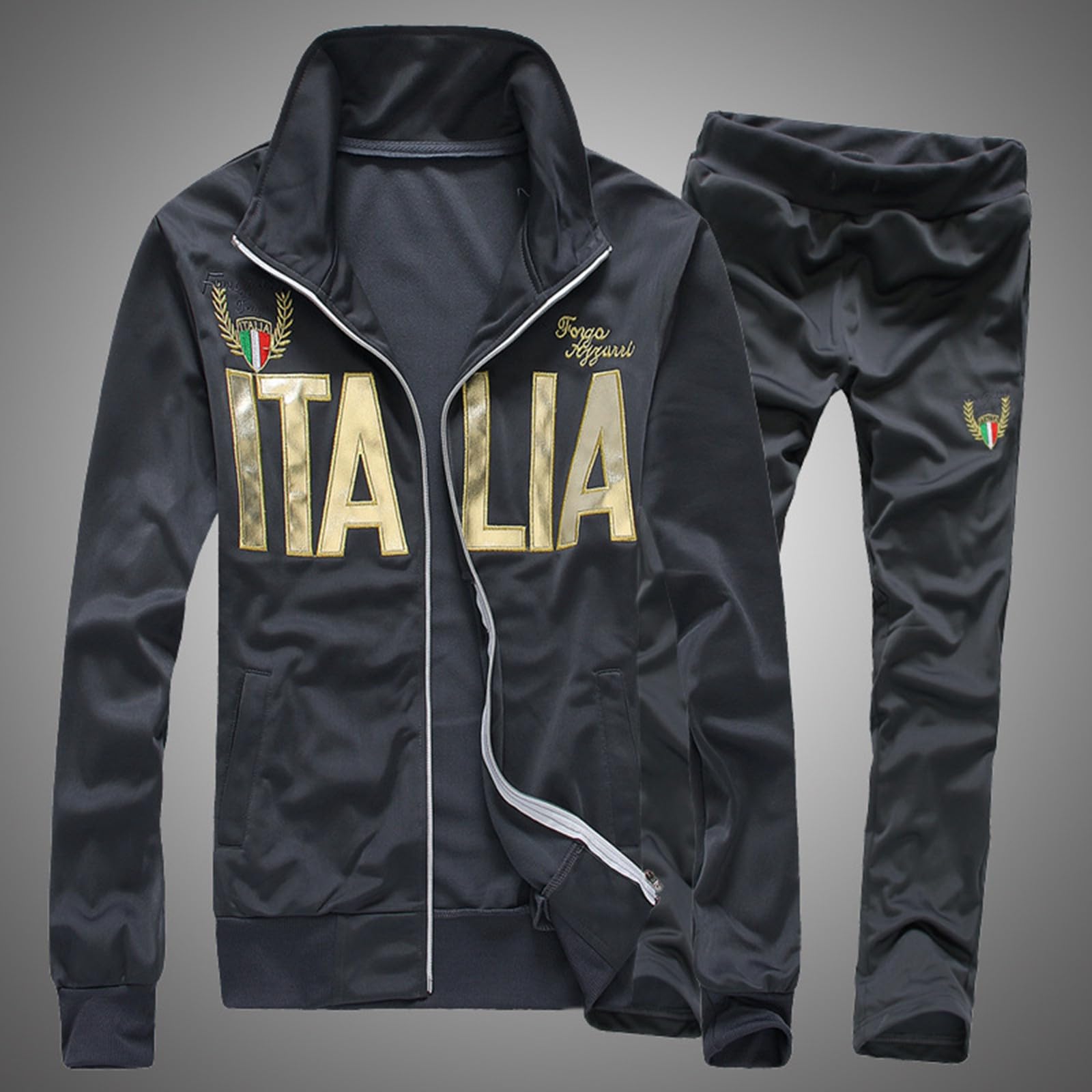 Chándal para hombre de manga larga, traje deportivo de poliéster, traje de ocio, hip hop, pantalones de chándal y chándales para hombre, conjunto de chándal de manga larga, traje de casa de