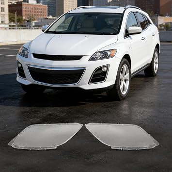 Clear Headlight Lens Cover Left+Right Side Replacement for Mazda CX-7 2007 2008 2009 2010 2011 2012