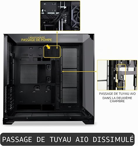 Lian Li O11 Vision Compact Torre E-ATX Cristal Templado USB-C 3.0 Negra - 8
