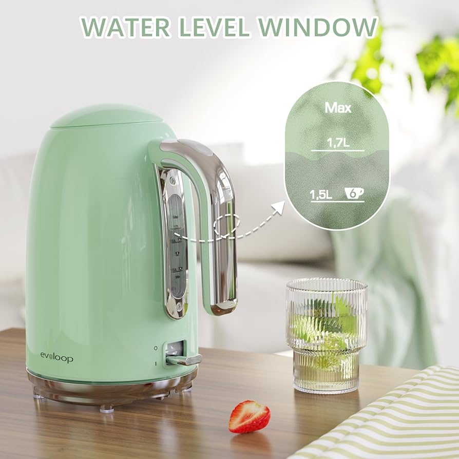 Amazon.com: Electric Tea Kettle, 1500W /1.7 L Hot Water