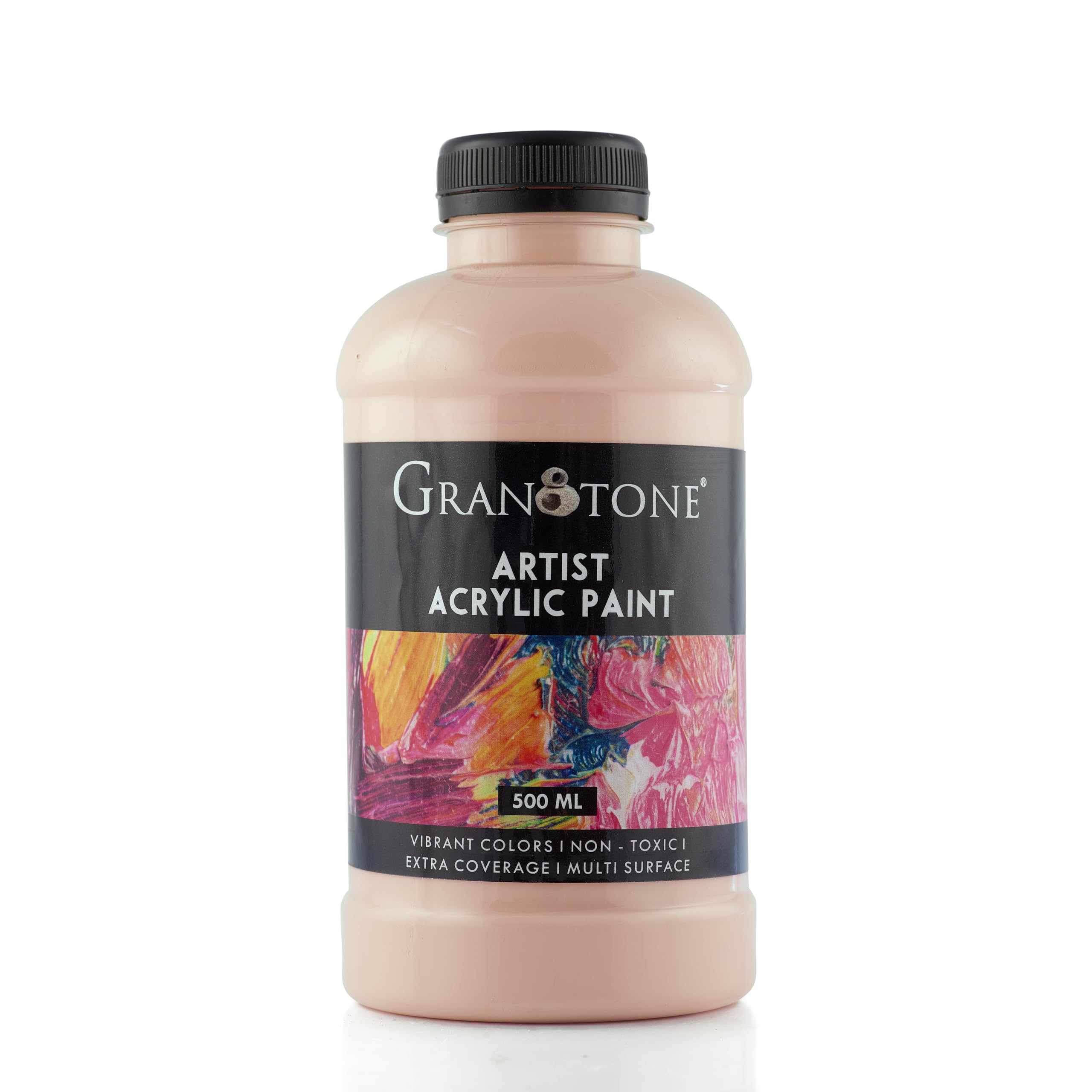 GRANOTONE Acrylic Paint Flesh Tint Beige 500ml Rich Pigment Non Cracking