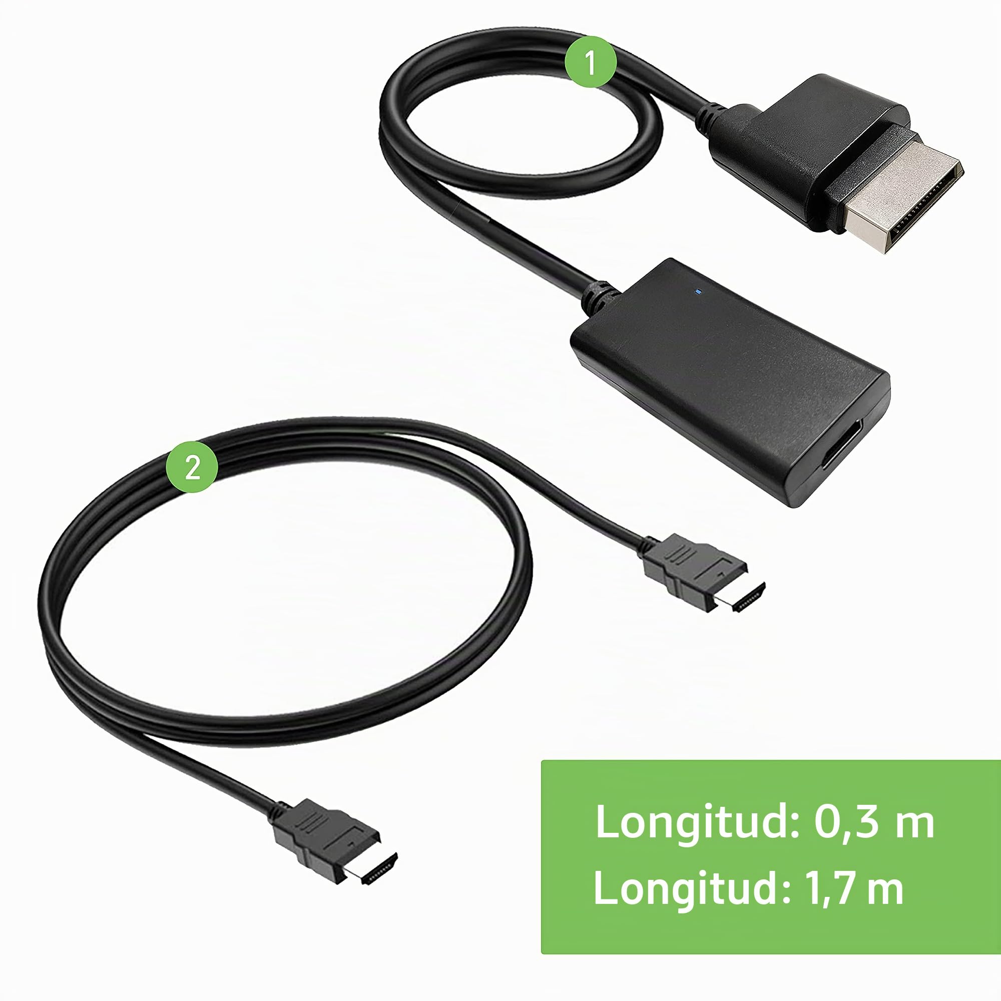 HDMI Cable for Original Xbox 360 Console, for Xbox 360 to HDMI Aadapter with Component Signal Output (Better Image), HD Converter