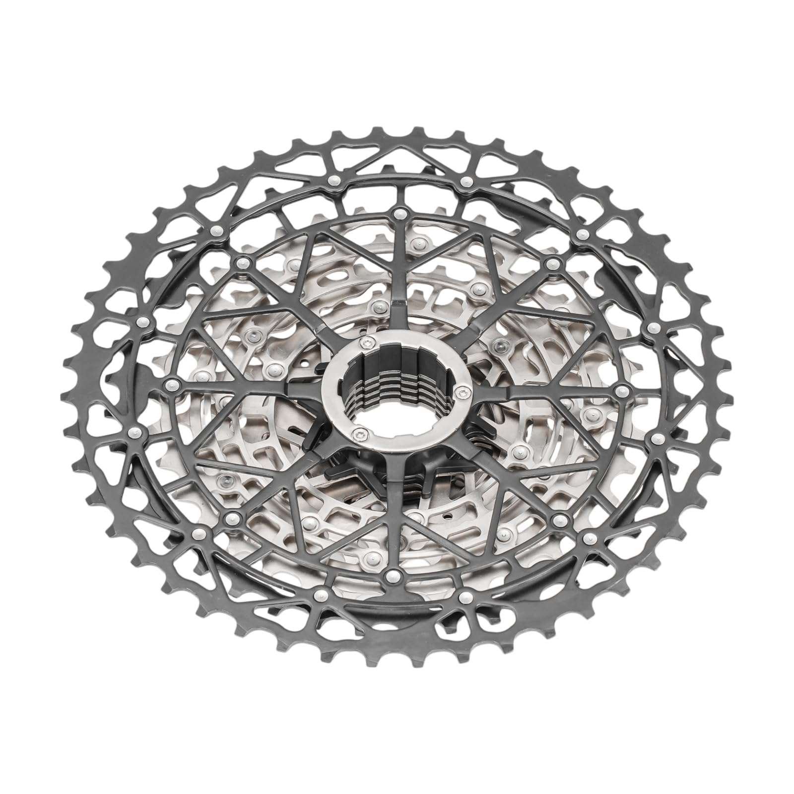 Cassette VTT 9/10/11/12/13 vitesses 11-40T/42T/46T/48T/50T/52T 9-13 vitesses Structure HG Cassette de vélo légère Compatible avec Shimano Ultegra Sunrace Sram