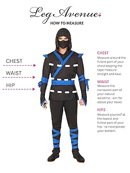 Amazon.com: Leg Avenue Men's 5 Pc Ninja Costume with Shirt