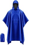 iCreek Hooded Rain Poncho Packable Unisex Raincoat Jacket with Pocket Waterproof Lightweight for Hiking, Camping, Outdoor