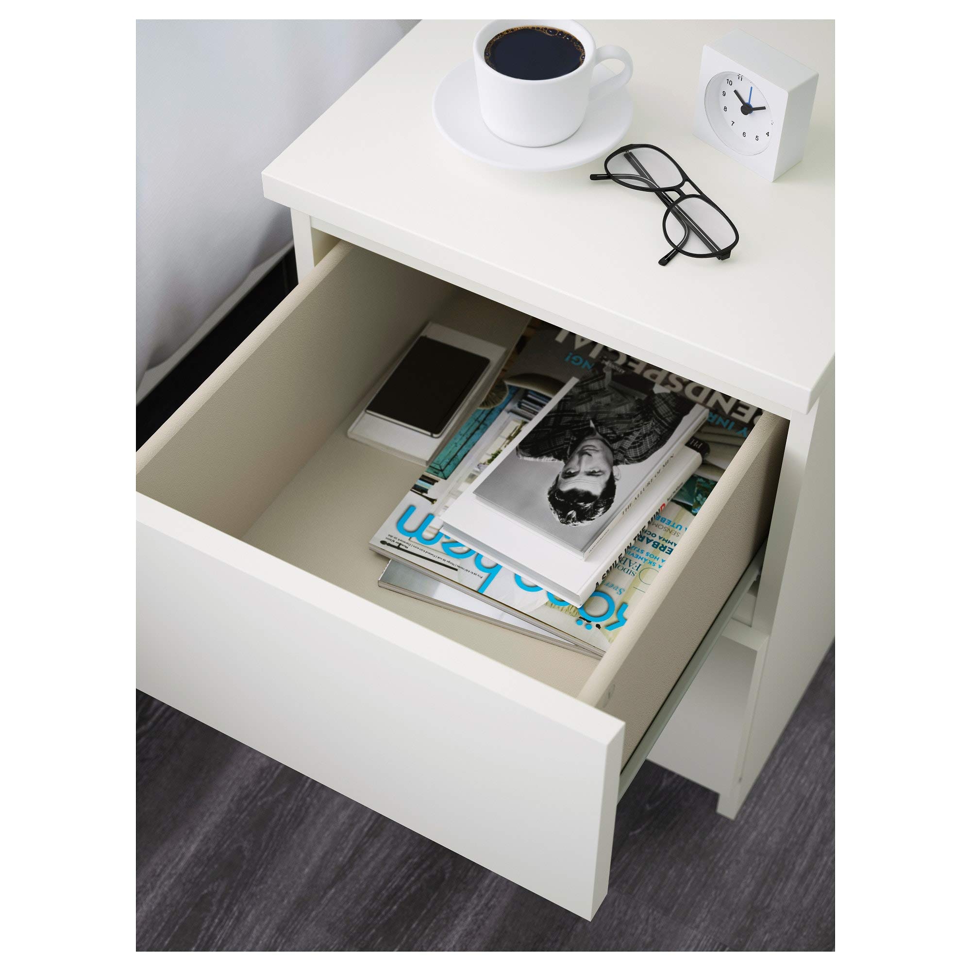 Amazon｜MALM チェスト（引き出し×2）, ホワイト 103.546.42｜チェスト 