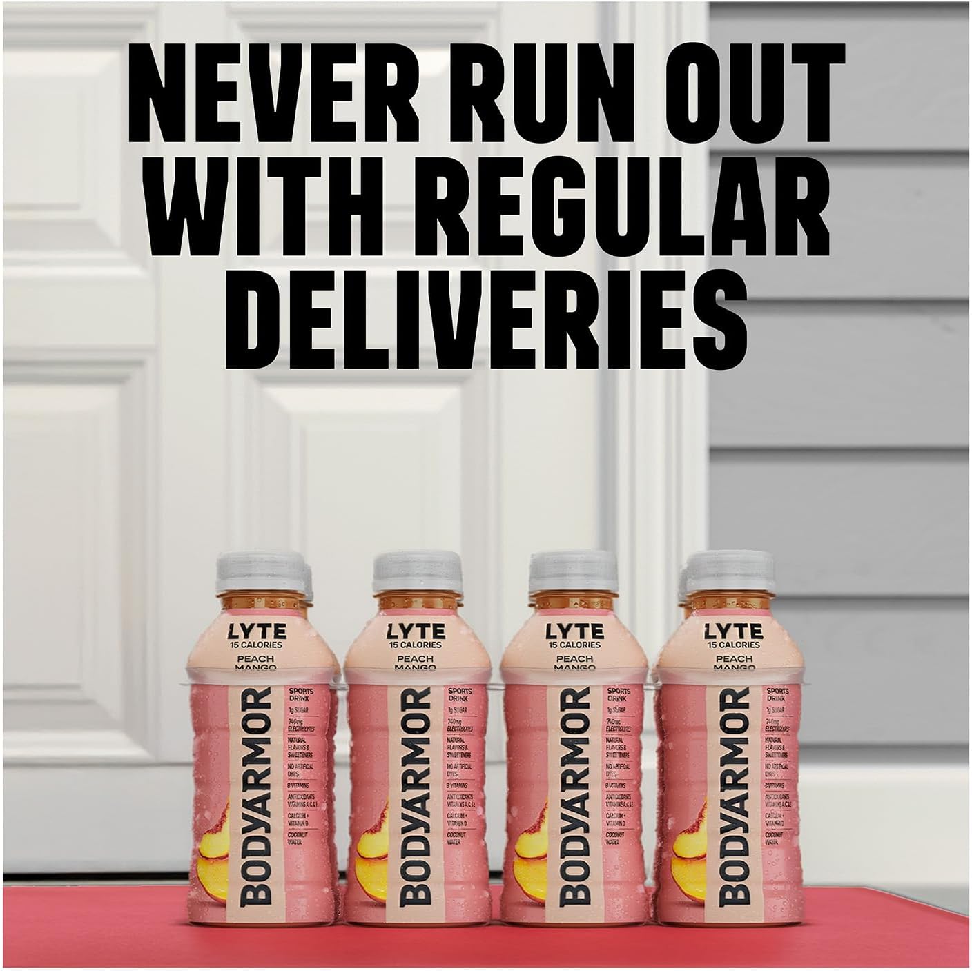 LYTE, Peach Mango, Electrolyte Drink, 35 Cries, Bottles,