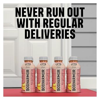 BODYARMOR Lyte Sports Drink Low-Calorie Beverage, Blueberry Pomegranate, Coconut Water Hydration, Natural Flavors with Vitamins, Potassium-Packed Electrolytes, 16 Fl Oz (Pack of 12)