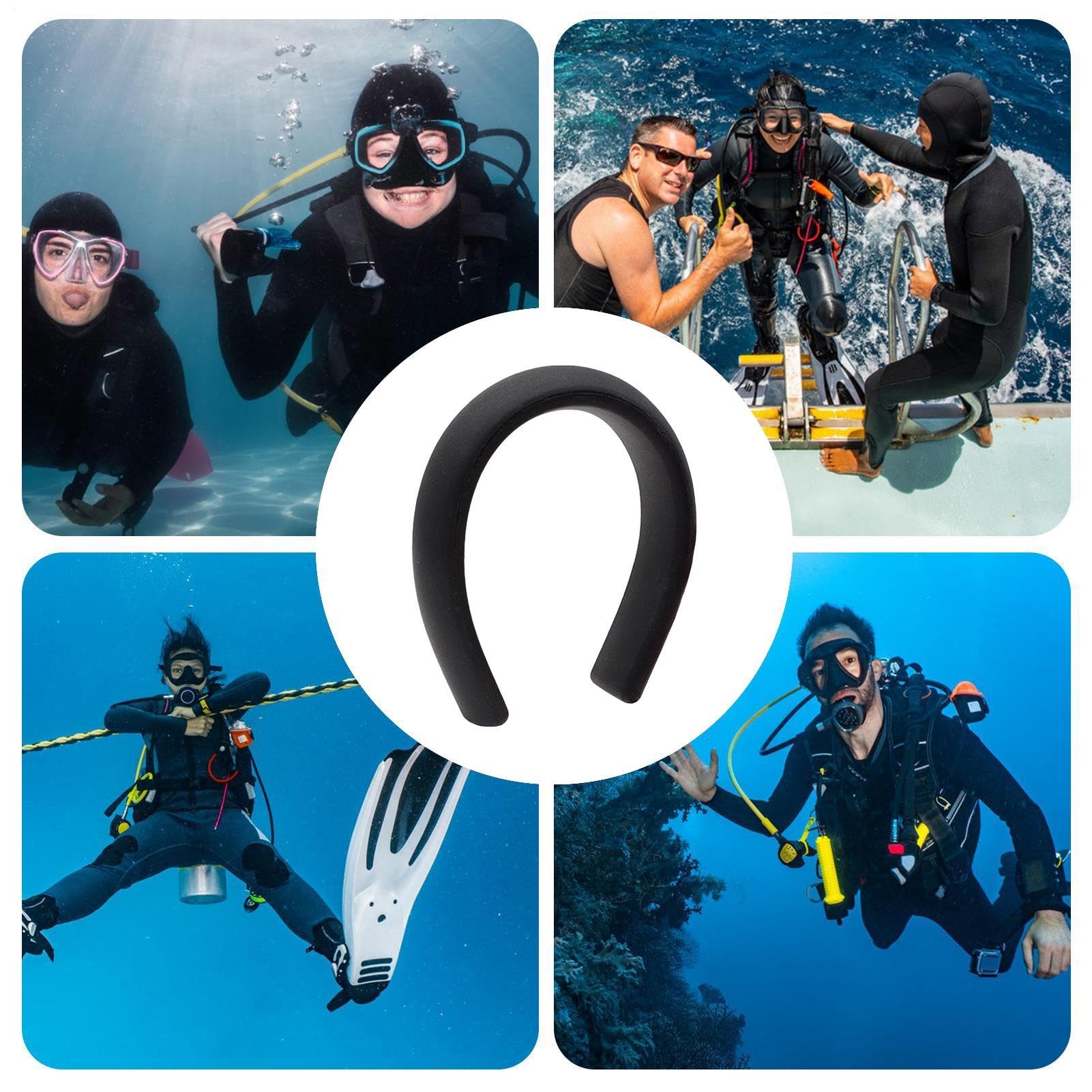 da Immersione Anello Antiscivolo Allenamento Collo | Subacquei Piombo Morbido Pieghevole Per Donne, Amanti Sport Acquatici, Appassionati, Principianti, Laghi Stagni Piscine