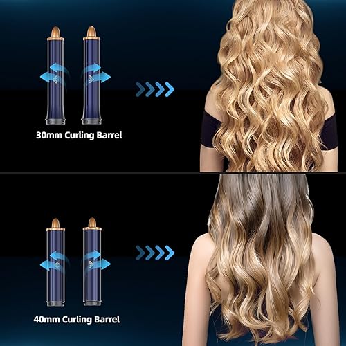 Miniatura 5 de PFRISURP - Rizador de aire para el cabello, sistema de peinado y secado de aire 6 en 1, secador de pelo automático, cepillo de aire caliente