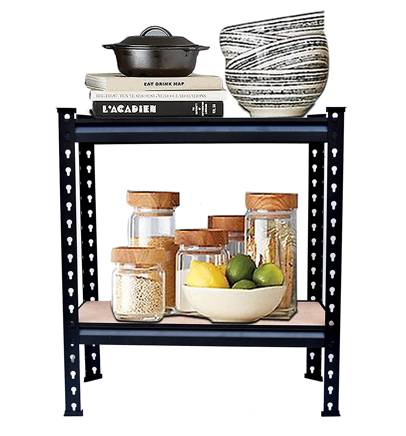 VISHVA 2 Tier 30 * 24 * 12 Inches Industrial Shelves Heavy Duty Racks