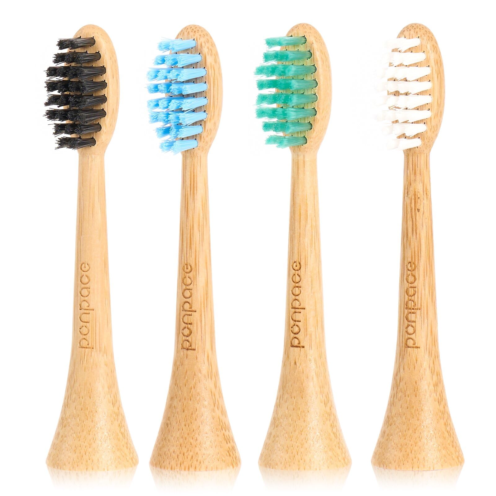 HTV PONT プレス　bamboo Amazon.com : PONPACE Bamboo Toothbrush Heads Compatible with