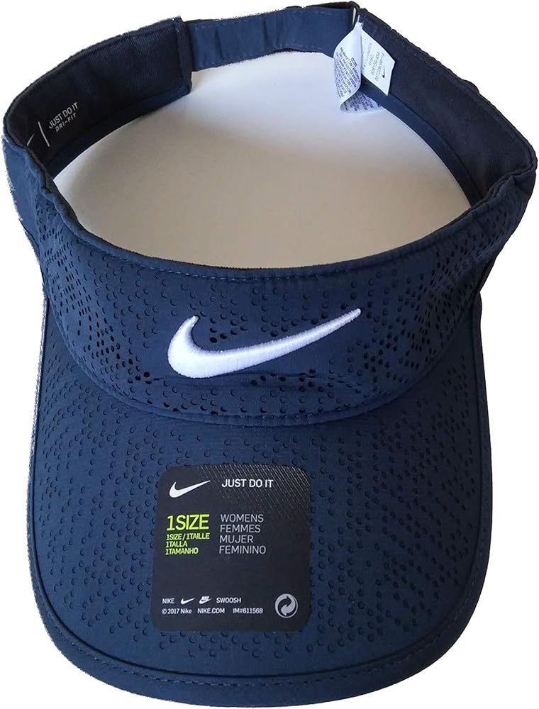 Navy blue nike visor Clearance