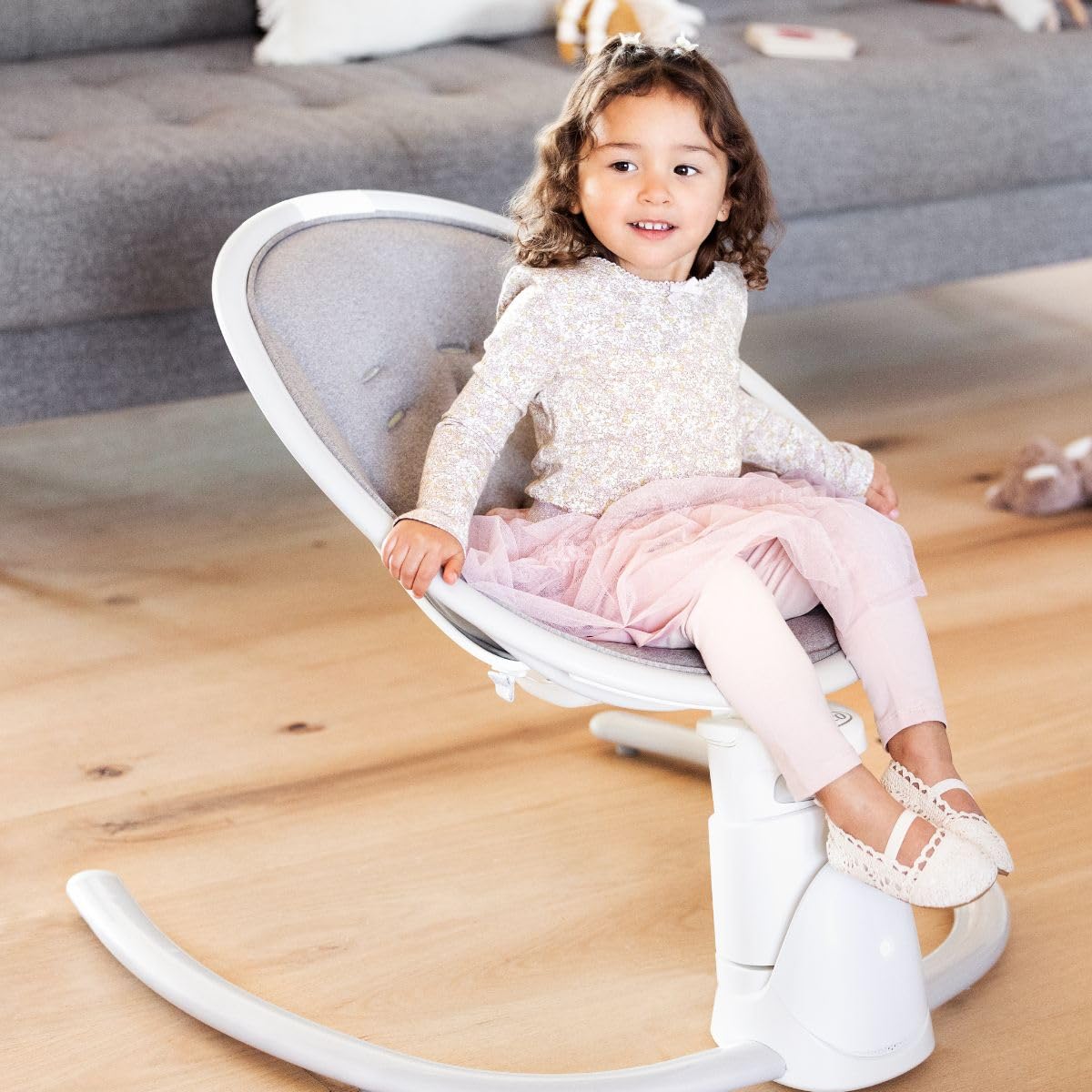 Graco - Sway ‘n Grow™ Columpio silencioso 3 en 1 con tecnología Bluetooth®, 3 modos diferentes (columpio, hamaca, silla infantil), desde el nacimiento hasta los 4 años (máx. 18 kg), colore Heather