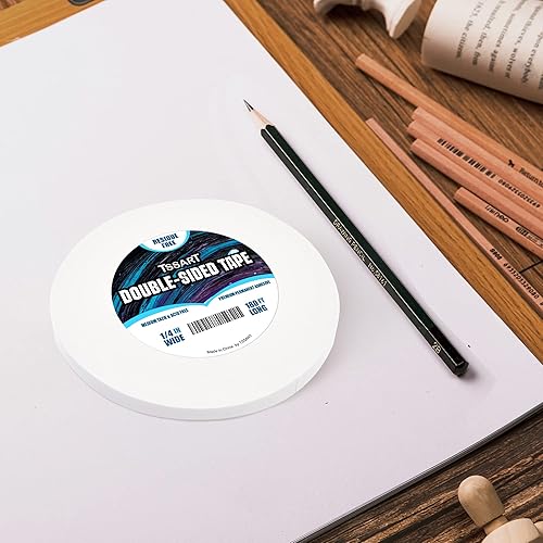 Miniatura 4 de Cinta adhesiva permanente ultrafina de doble cara  Cinta adhesiva de doble cara para arte, manualidades, fotografía, álbumes de recortes, lágrima a