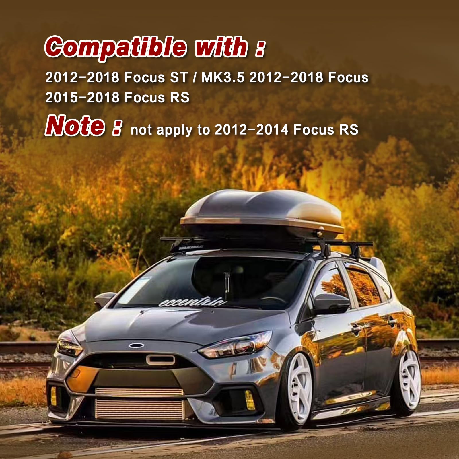 Snorkel de admisión de aire compatible con Focus MK3.5 ST RS 2012-2018, kits de admisión de aire frío, Focus ST Performance Big Mouth Blue