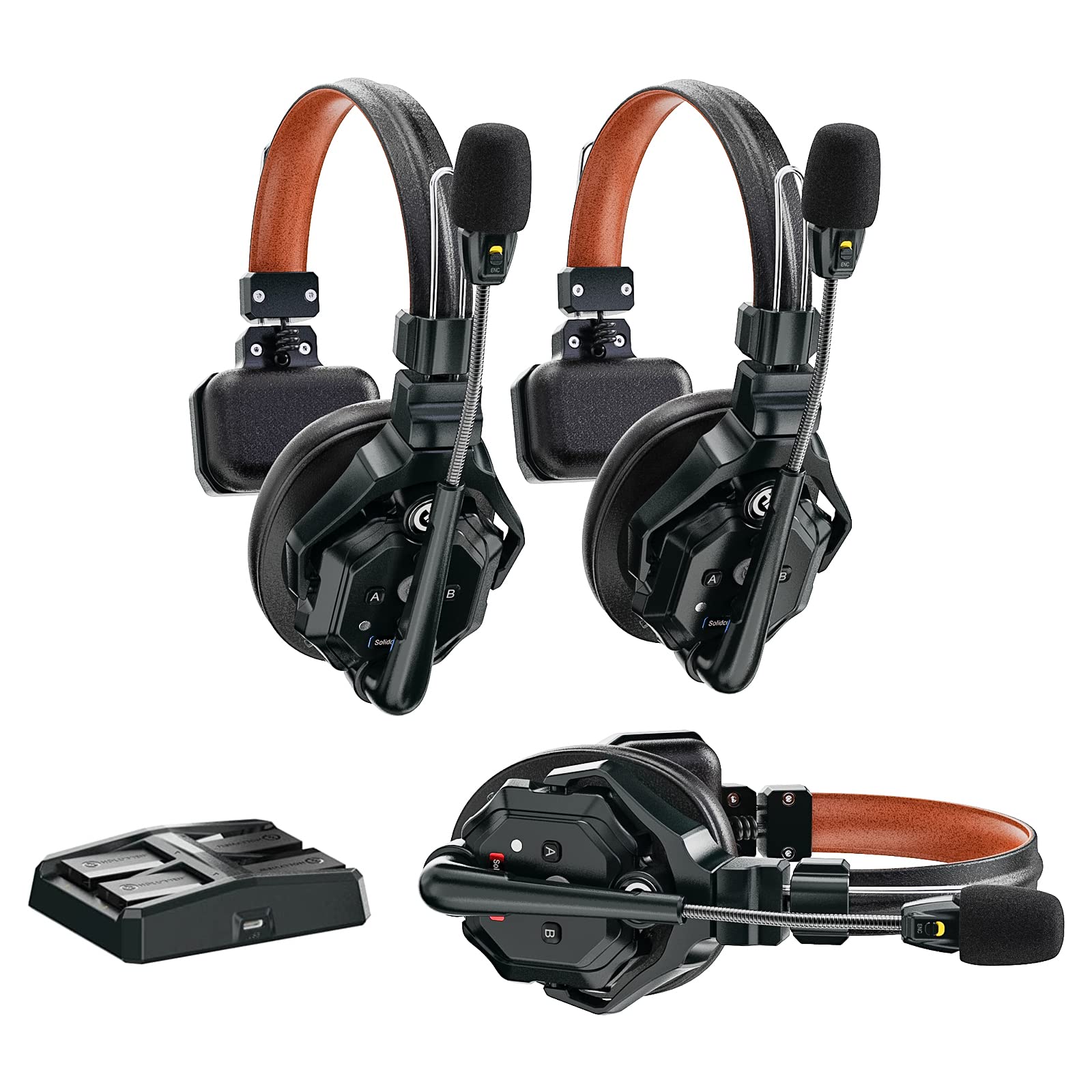 Amazon.co.jp: Hollyland Solidcom C1 Pro-3S ワイヤレス インカム 3台 