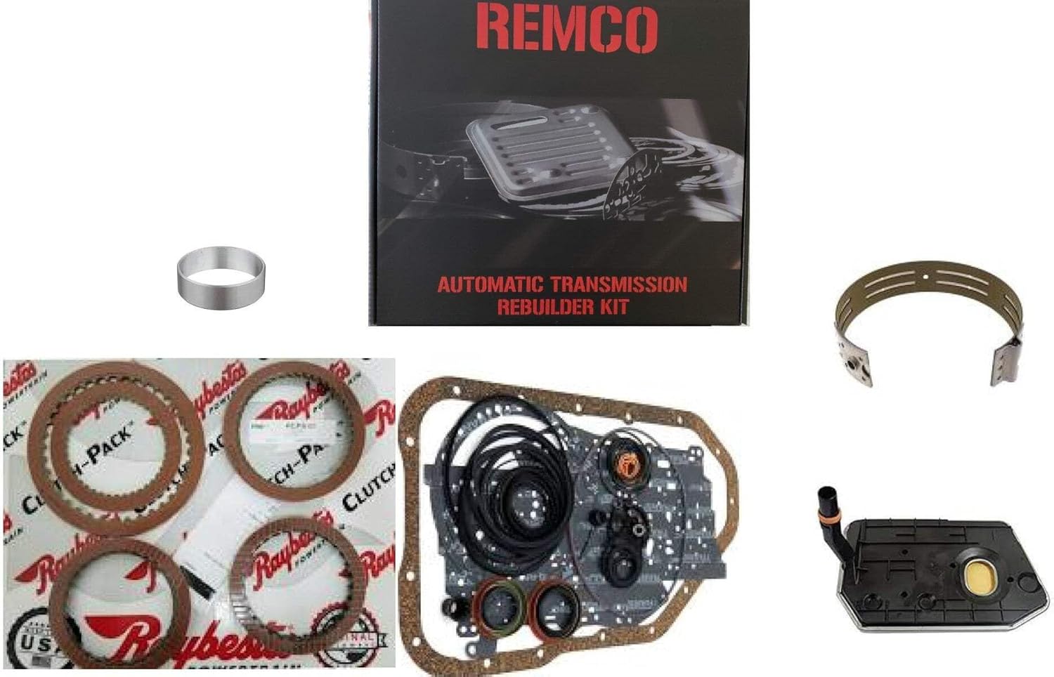 th2004r (81-up) transmission rebuilt kit overhault stage-1 Raybestos red clutches band filter Automatic transmission