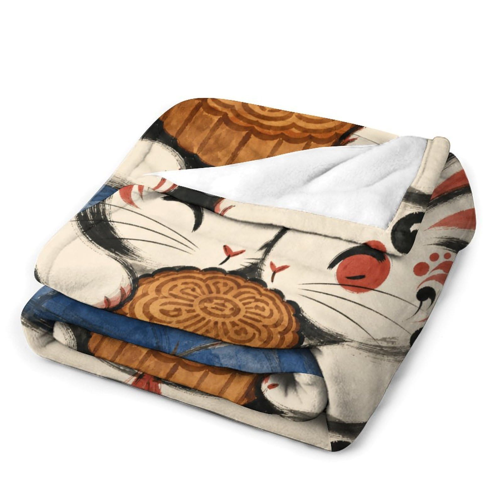 Pareja de Conejos con Tambor Manta Manta TV Calida Polar Sofa Dormitorio | manta sofa suave con Libro de cuentos de animales y Linda ilustración infantil, para sofa, cama, 175x200cm(70x80in)